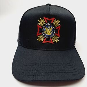 VFW Veterans Of Foreign Wars Baseball Cap Hat Mesh Snapback Black